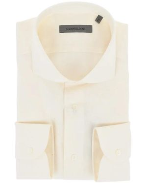 Corneliani French-Collar Long-Sleeve Shirt - White