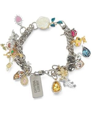 Chopova Lowena Knuckles Charm-Embellished Curb-Chain Necklace - Metálico