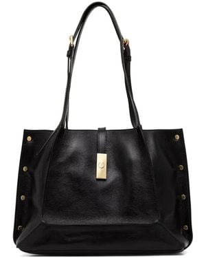 Pollini Kleine Austin Schultertasche Mit Nieten - Schwarz