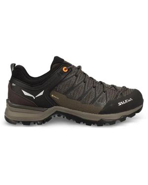 Salewa Mtn Netted-Design Low-Top Sneakers - Black