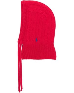 Polo Ralph Lauren Cable-Knit Hood - Red