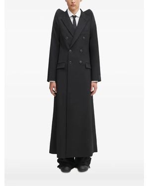 Vetements Double-Breasted Coat - Black