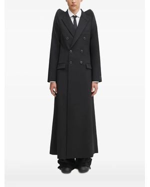 Vetements Double-Breasted Coat - Black