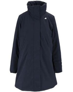 K-Way Parka Marla St Warm À Patch Logo - Blue