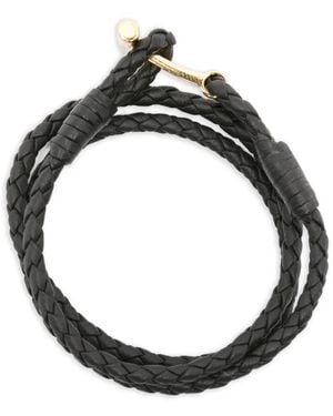 Tom Ford Leather Bracelet - Black