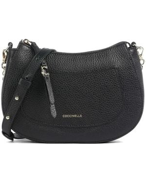 Coccinelle Leather Shoulder Bag - Black