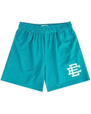 Eric Emanuel E Basic Shorts Mit Logo-Print - Blau