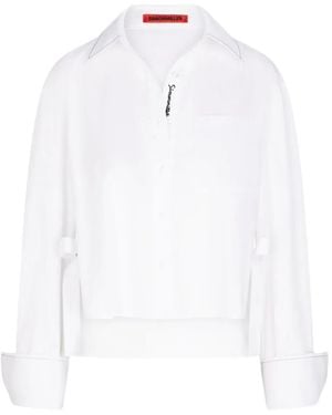 Simon Miller Ayre Side-Split Shirt - White