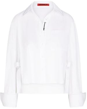 Simon Miller Ayre Side-Split Shirt - White