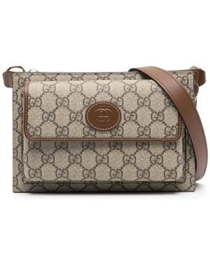 Gucci GG Belt Bag With Interlocking G - Brown