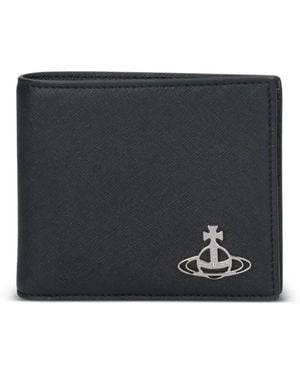 Vivienne Westwood Orb-Plaque Bi-Fold Wallet - Black