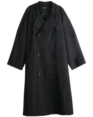 Enfants Riches Deprimes I'M Your Double-Breasted Trench Coat - Black