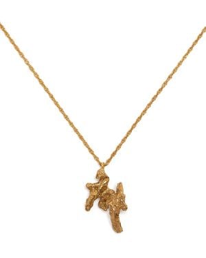Loveness Lee M Alphabet Necklace - Metallic
