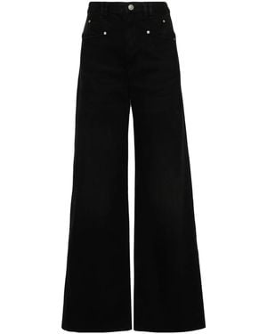 Isabel Marant Lemony Wide-Leg Jeans - Black