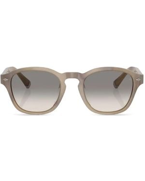 Brunello Cucinelli Sonnenbrille Mit Rundem Gestell - Grau