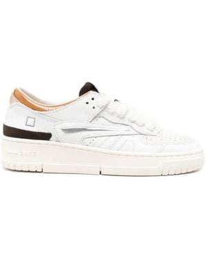 Date Perforierte Sneakers - Weiß