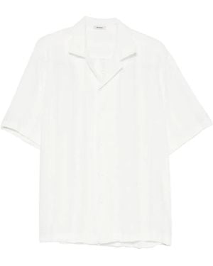 Imperial Embroidered Short-Sleeve Shirt - White