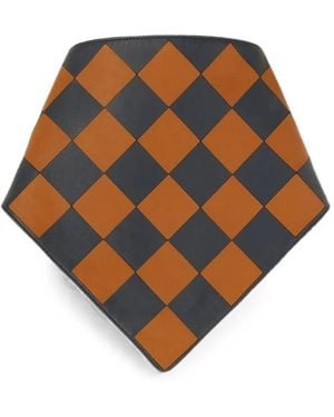 RETORI Bandana Con Motivo Damier - Arancione