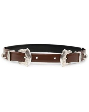 Toga Ceinture D'Inspiration Western En Cuir - White