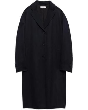 Prada Cappotto Monopetto - Blu