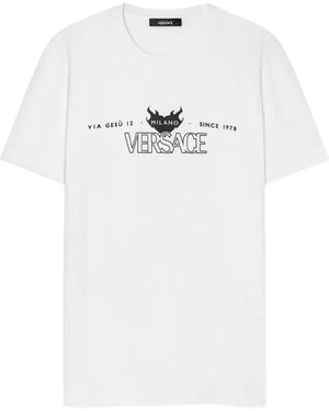 Versace Logo-Print T-Shirt - White