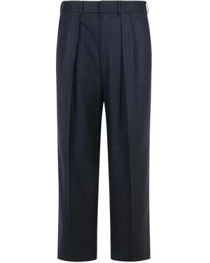 Tom Ford Pantaloni Gessati - Blu