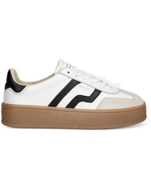 GANT Platform Lace-Up Trainers - White