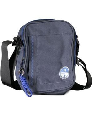 North Sails Logo-Patch Canvas Shoulder Bag - Blue