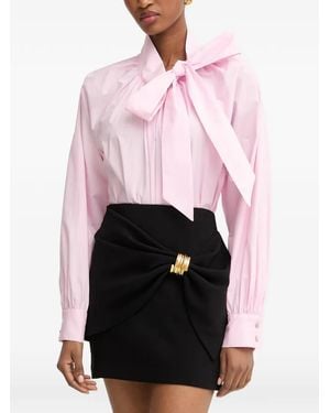 Morgan Bow-Detail Pussy-Bow Blouse - Pink