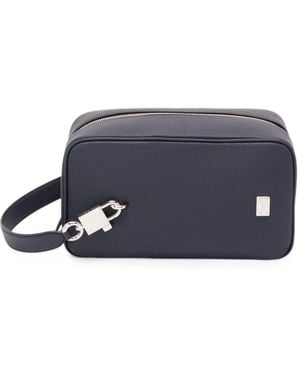 Dolce & Gabbana Neceser Lock De Piel Texturizado - Azul