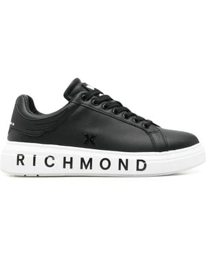 John Richmond Leather Sneakers - Black