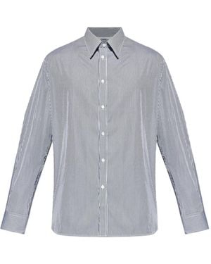 Givenchy Striped Embroidered Shirt - Grey