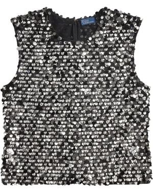 Polo Ralph Lauren Sequin-Embellished Tank Top - Black