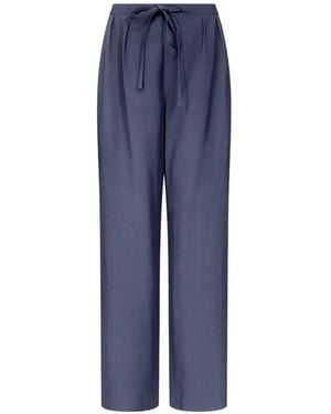 Loulou de Saison Ellon Pleated Drawstring Trousers - Blue