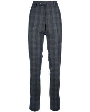 PT Torino Prince Of Wales Check Trousers - Blue