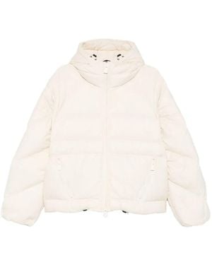 Bacon Zip-Fastening Puffer Jacket - White