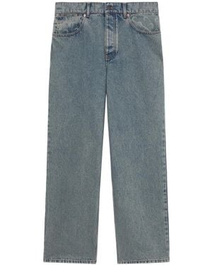 Marine Serre 'Crescent Moon' Jeans - Blau