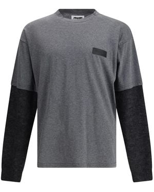Magliano Long Sleeve Trauma T-Shirt - Grey
