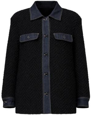 BOSS Veste Zippée Texturée - Black