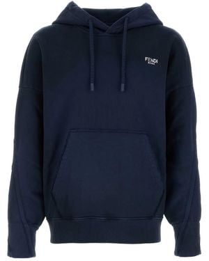 Fendi ロゴ パーカー - ブルー