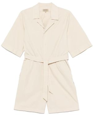 Woolrich Katoenen Playsuit - Naturel