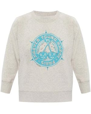 Zadig & Voltaire Felpa Cameron Con Stampa - Bianco
