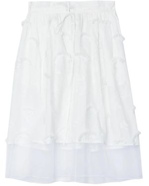 3.1 Phillip Lim Embroidered Skirt - White