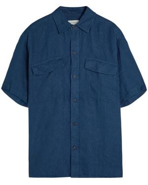Oliver Spencer Penryn Short-Sleeve Shirt - Blue