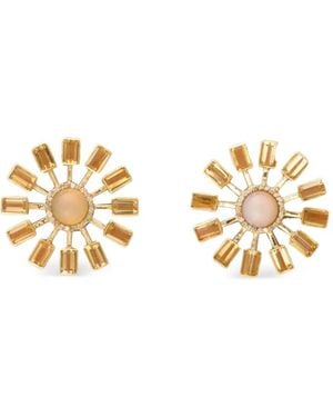 DENISE CASSOU 18K Opal Sunburst Earrings - Metallic