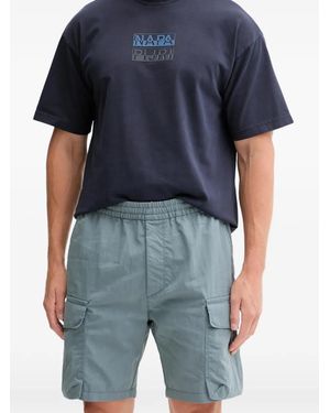 Bermuda Cargo Napapijri Pour Homme - Taille XL (tour 44) - Beige En Jean - Vintage
