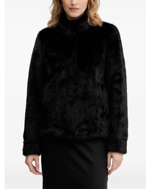 Guess High Neck Button Jacket - Black