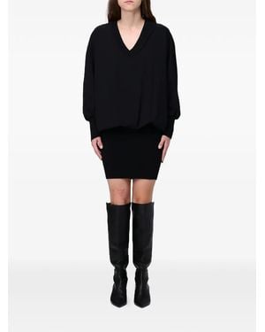 Pinko V-Neck Dress - Black