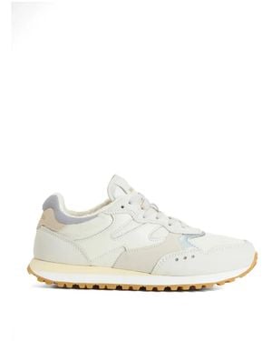 Woolrich Baskets En Daim À Lacets - White