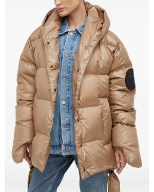 MMC Studio Quilted Hooded Jacket - Brown